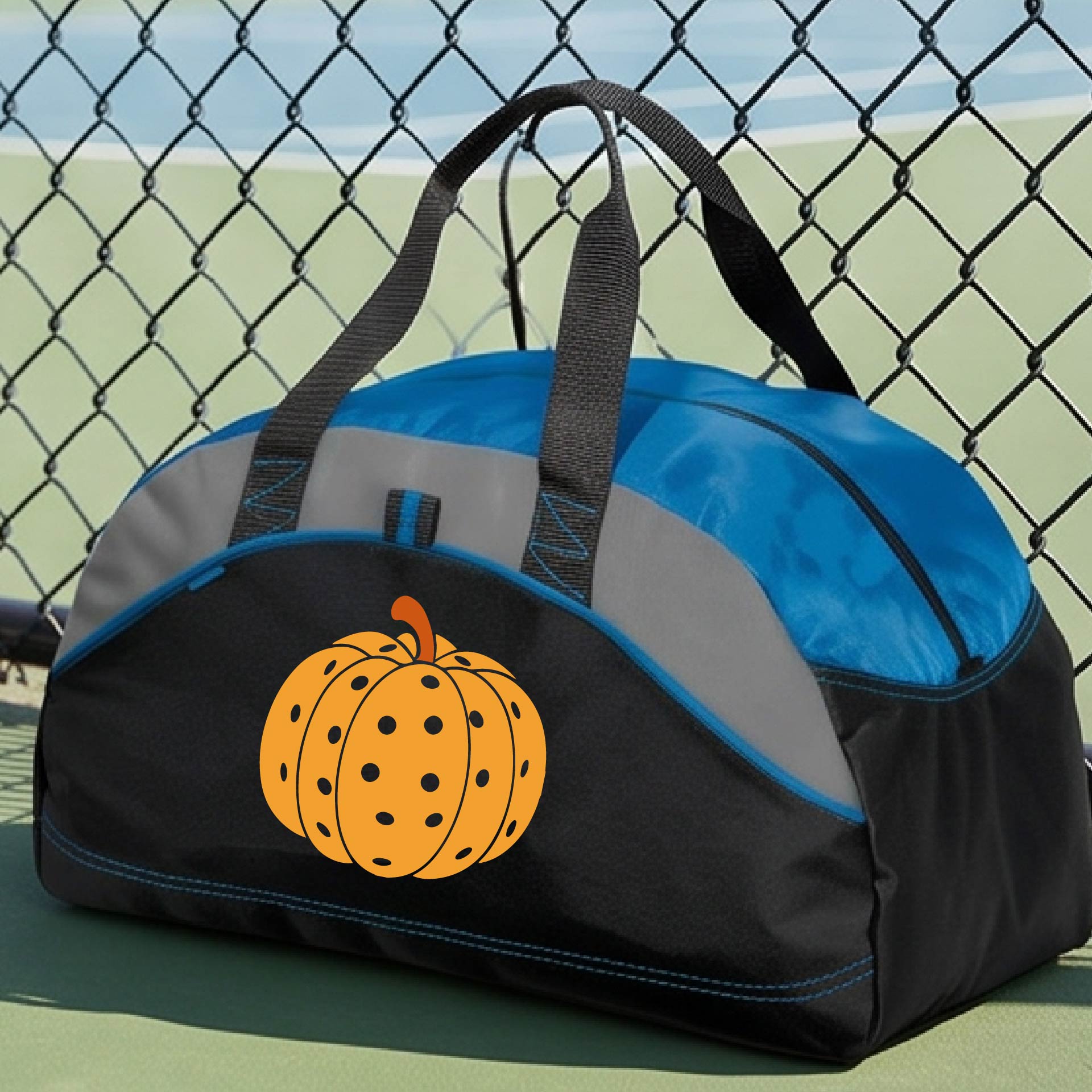 Halloween Duffel Bag Pickleball Sports Bag, Spooky Season Gym Bag, Halloween Gift