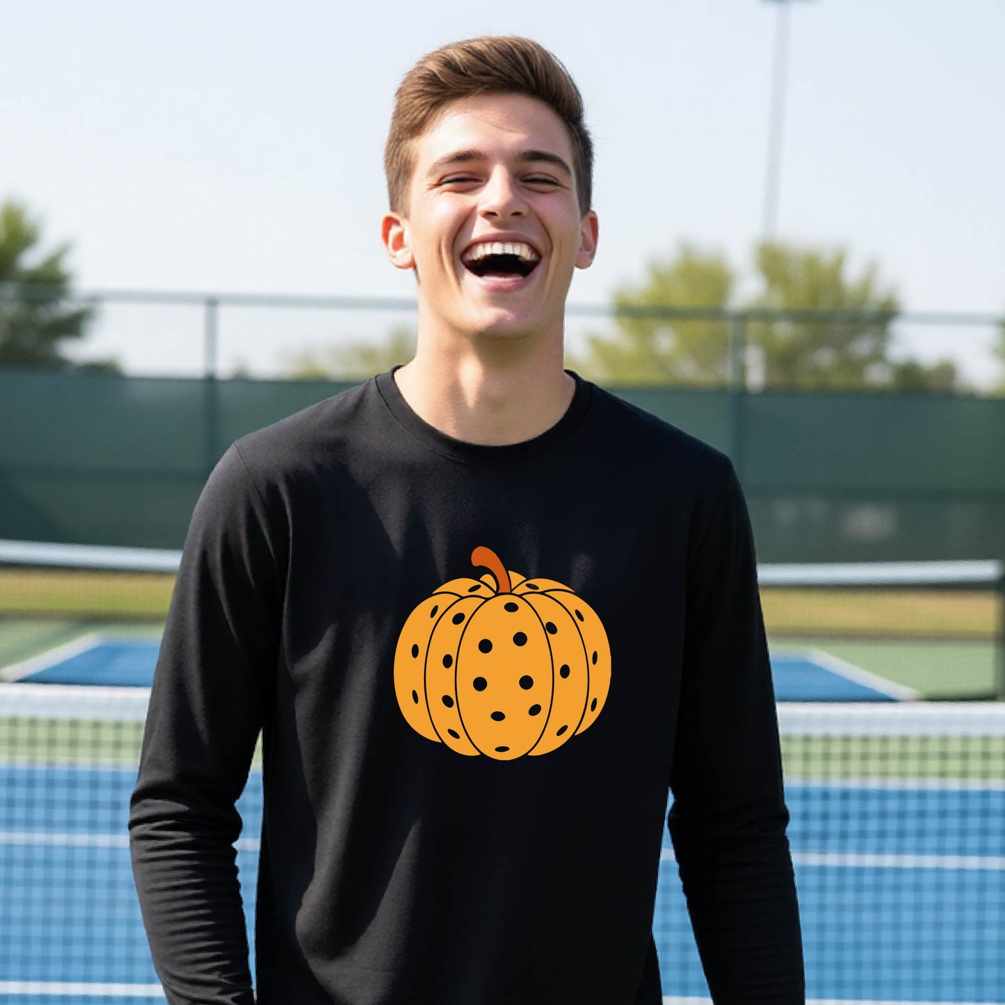 Kids Halloween Pickleball Shirt Youth Pickleball Halloween T-Shirt Players Long Sleeve & Short Sleeve