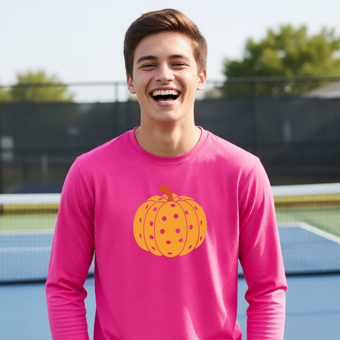 Kids Halloween Pickleball Shirt Youth Pickleball Halloween T-Shirt Players Long Sleeve & Short Sleeve