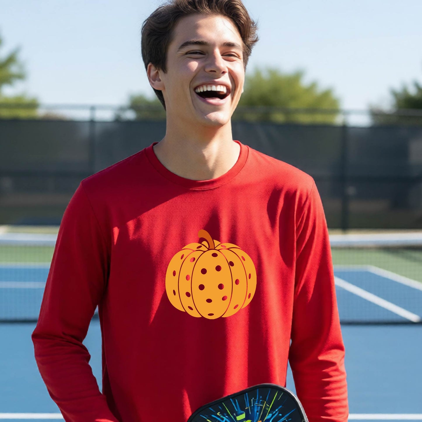 Kids Halloween Pickleball Shirt Youth Pickleball Halloween T-Shirt Players Long Sleeve & Short Sleeve