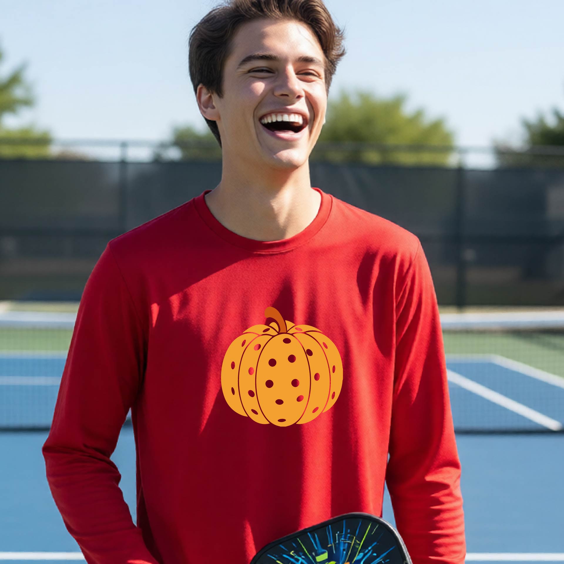 Kids Halloween Pickleball Shirt Youth Pickleball Halloween T-Shirt Players Long Sleeve & Short Sleeve
