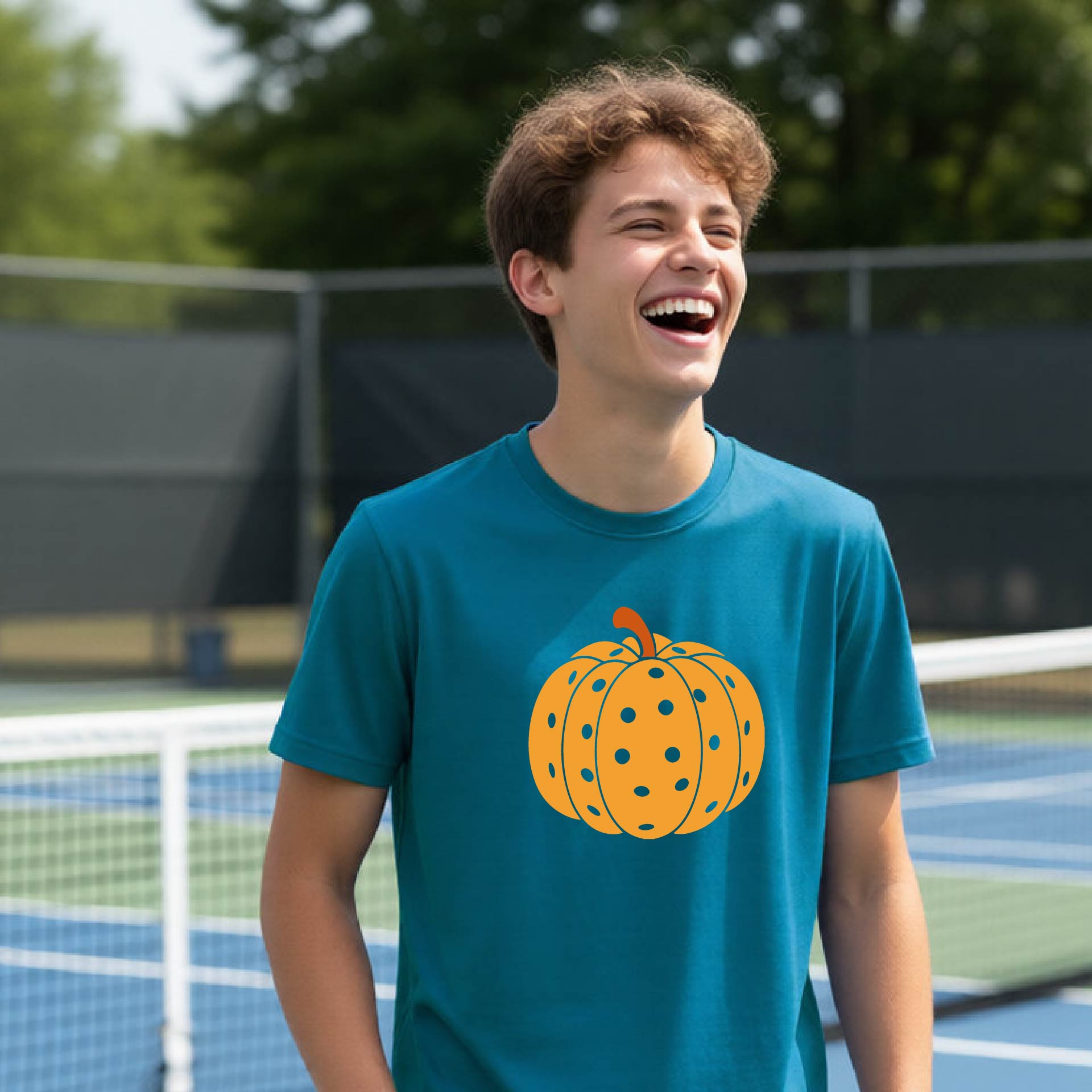 Youth Pickleball Halloween Shirt Kids Pickleball Apparel Spooky Season Shirt Short Sleeve