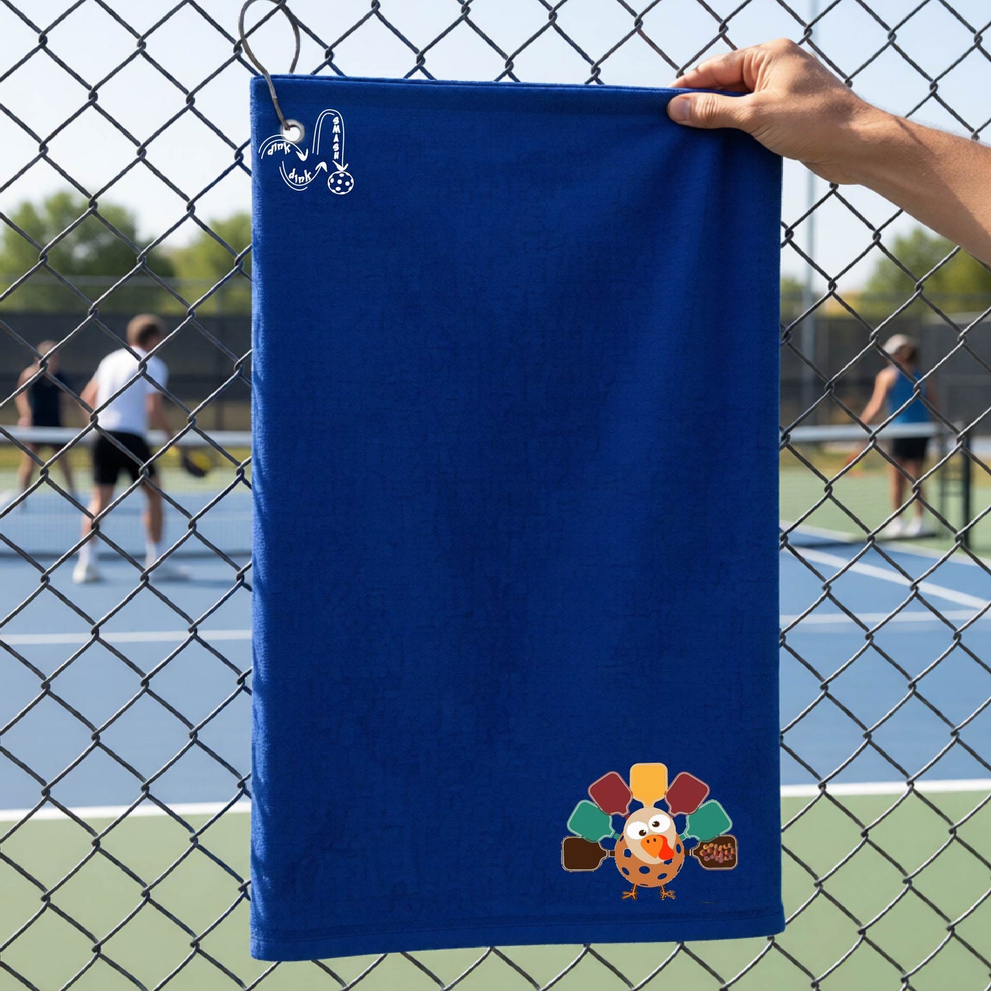 Holiday Thanksgiving Pickleball Court Towel – Halloween Pickleball Towel with Grommet & Hook