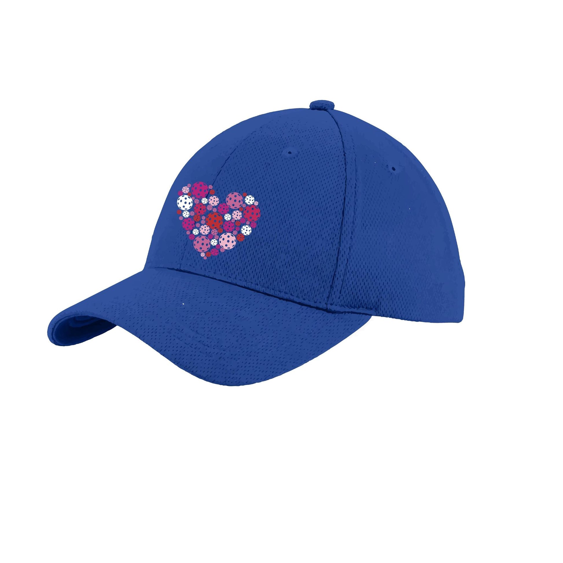 Pickleball Heart (Customizable) | Pickleball Hat | Moisture-Wicking 100% Polyester