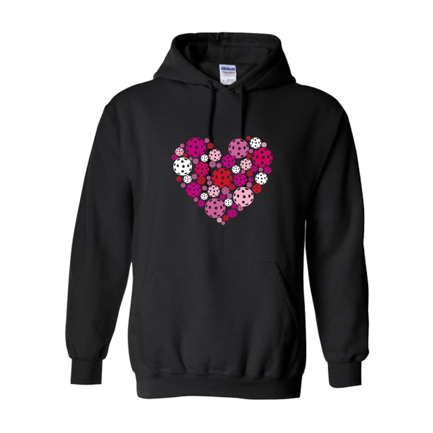 Pickleball Heart | Unisex Hoodie Pickleball Sweatshirt | 50% Cotton 50% Polyester