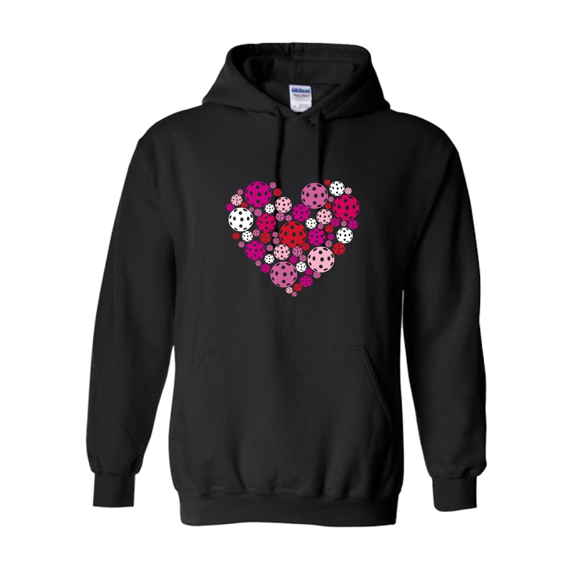Pickleball Heart | Unisex Hoodie Pickleball Sweatshirt | 50% Cotton 50% Polyester