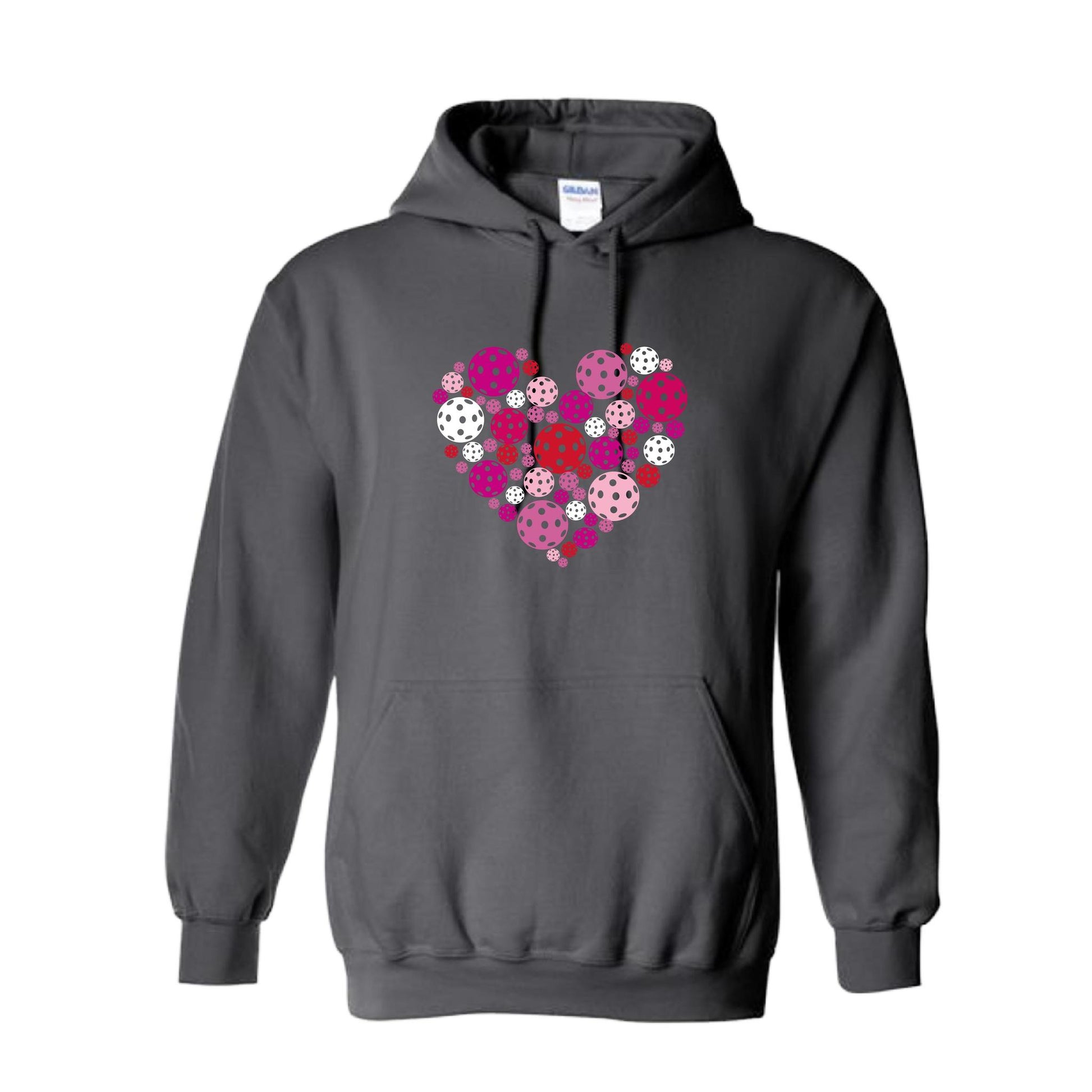 Pickleball Heart | Unisex Hoodie Pickleball Sweatshirt | 50% Cotton 50% Polyester