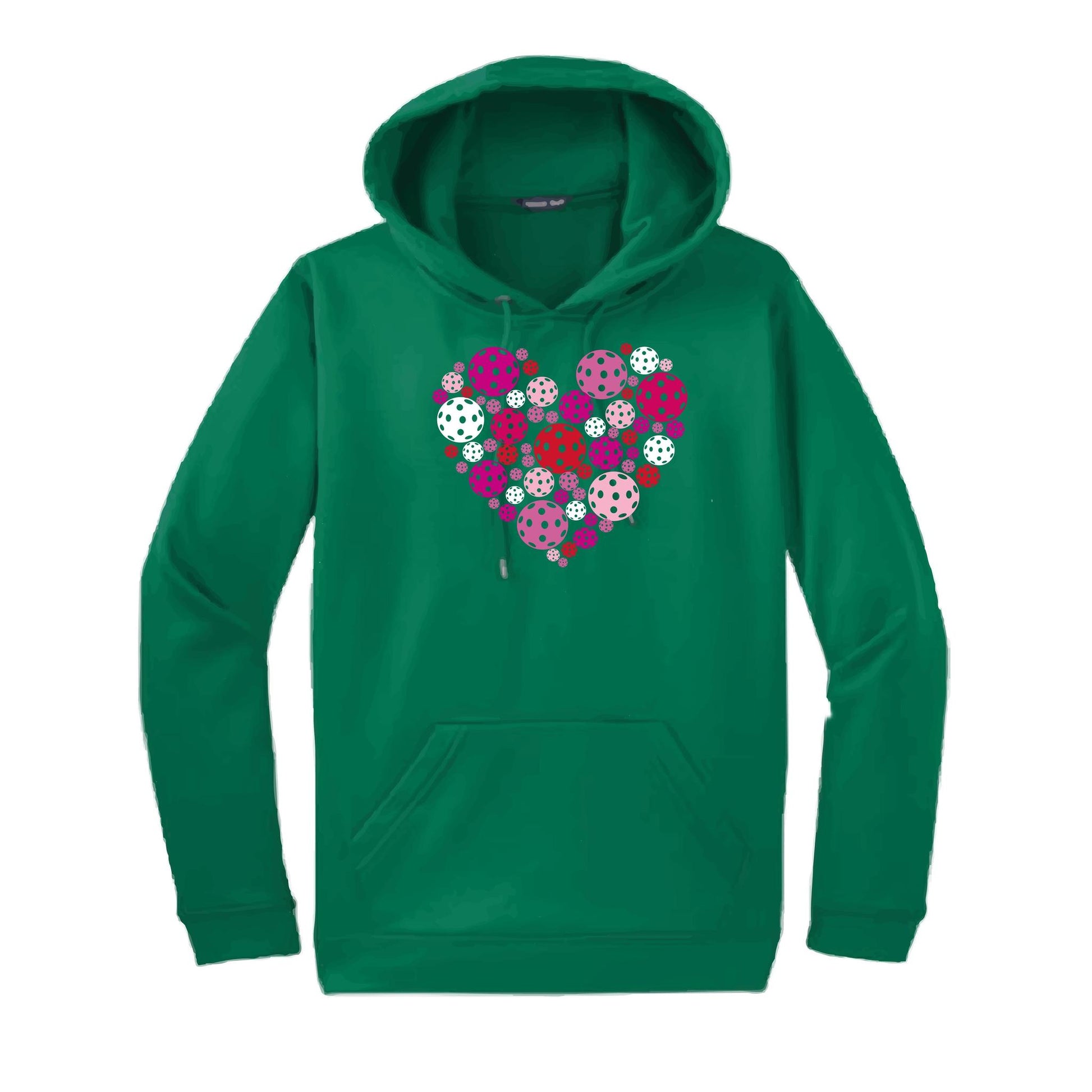 Pickleball Heart | Unisex Hoodie Pickleball Sweatshirt | 50% Cotton 50% Polyester