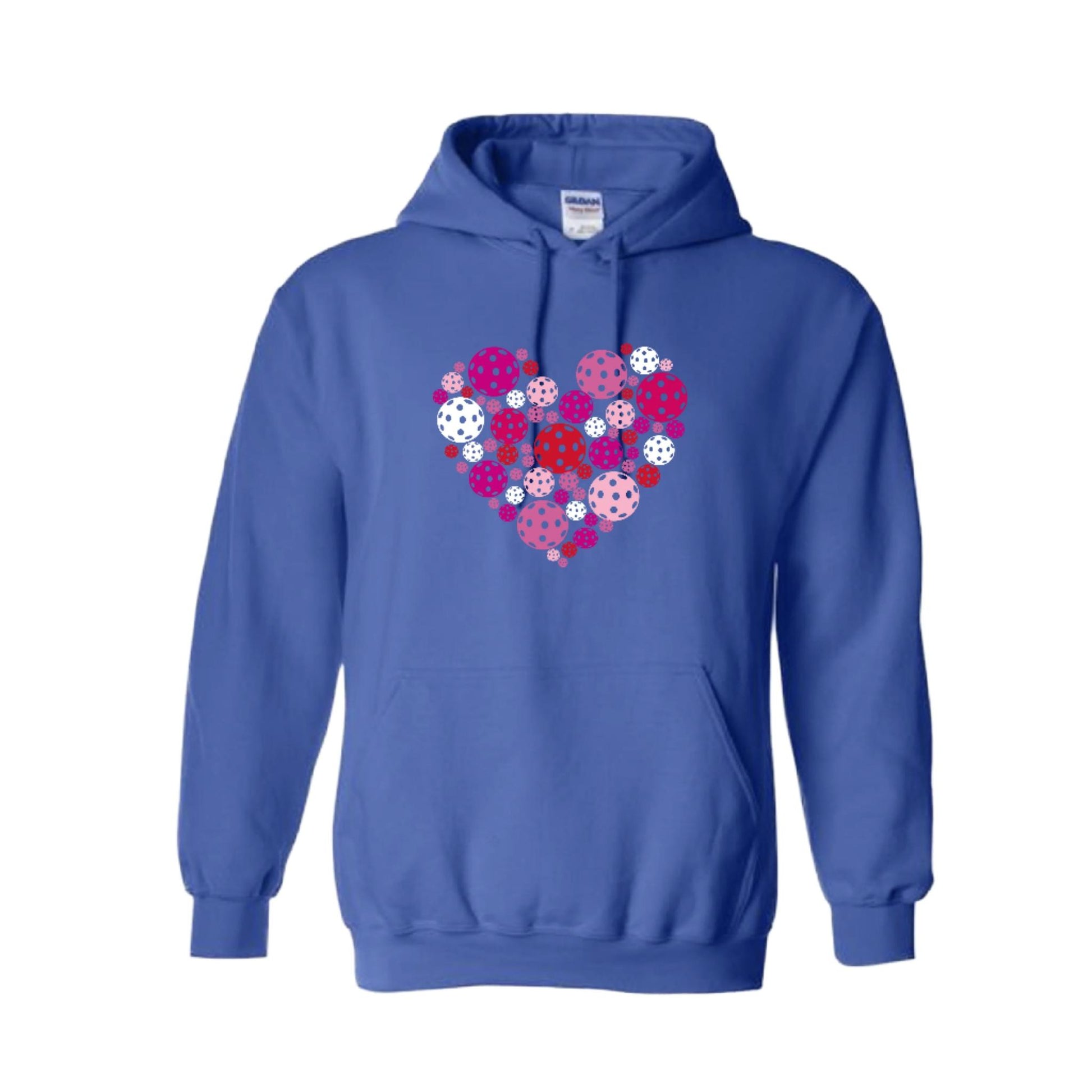 Pickleball Heart | Unisex Hoodie Pickleball Sweatshirt | 50% Cotton 50% Polyester