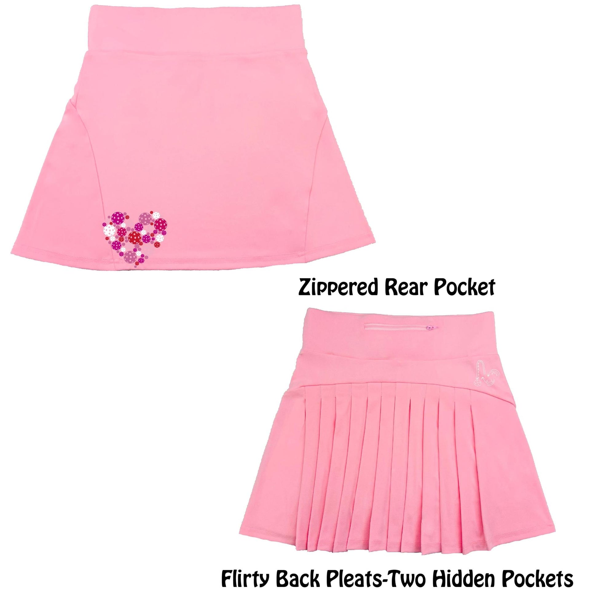 Pickleball Heart | Women's Flirty Pickleball Skort