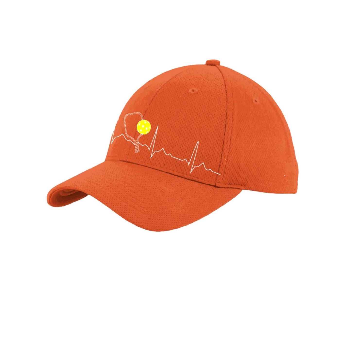 Pickleball Heartbeat EKG | Pickleball Hat | Moisture-Wicking 100% Polyester