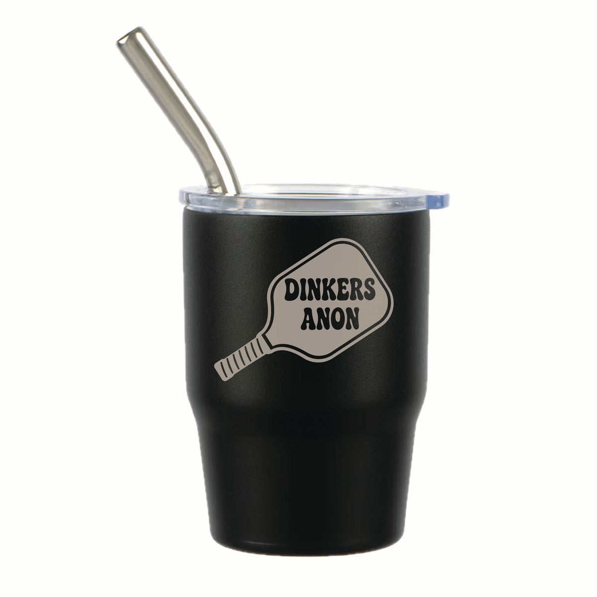 Pickleball "Here's to You" 3 oz Steel Tumblers | Party Favors Celebration Designs | Fun Pickleball Gifts
