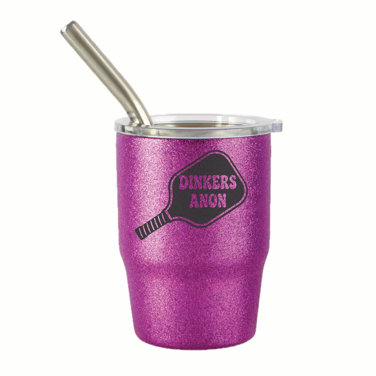 Pickleball "Here's to You" 3 oz Steel Tumblers | Party Favors Celebration Designs | Fun Pickleball Gifts