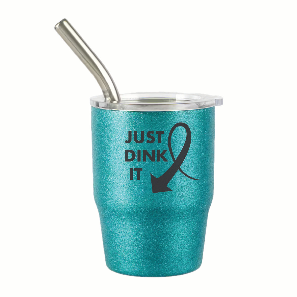 Pickleball "Here's to You" 3 oz Steel Tumblers | Party Favors Celebration Designs | Fun Pickleball Gifts