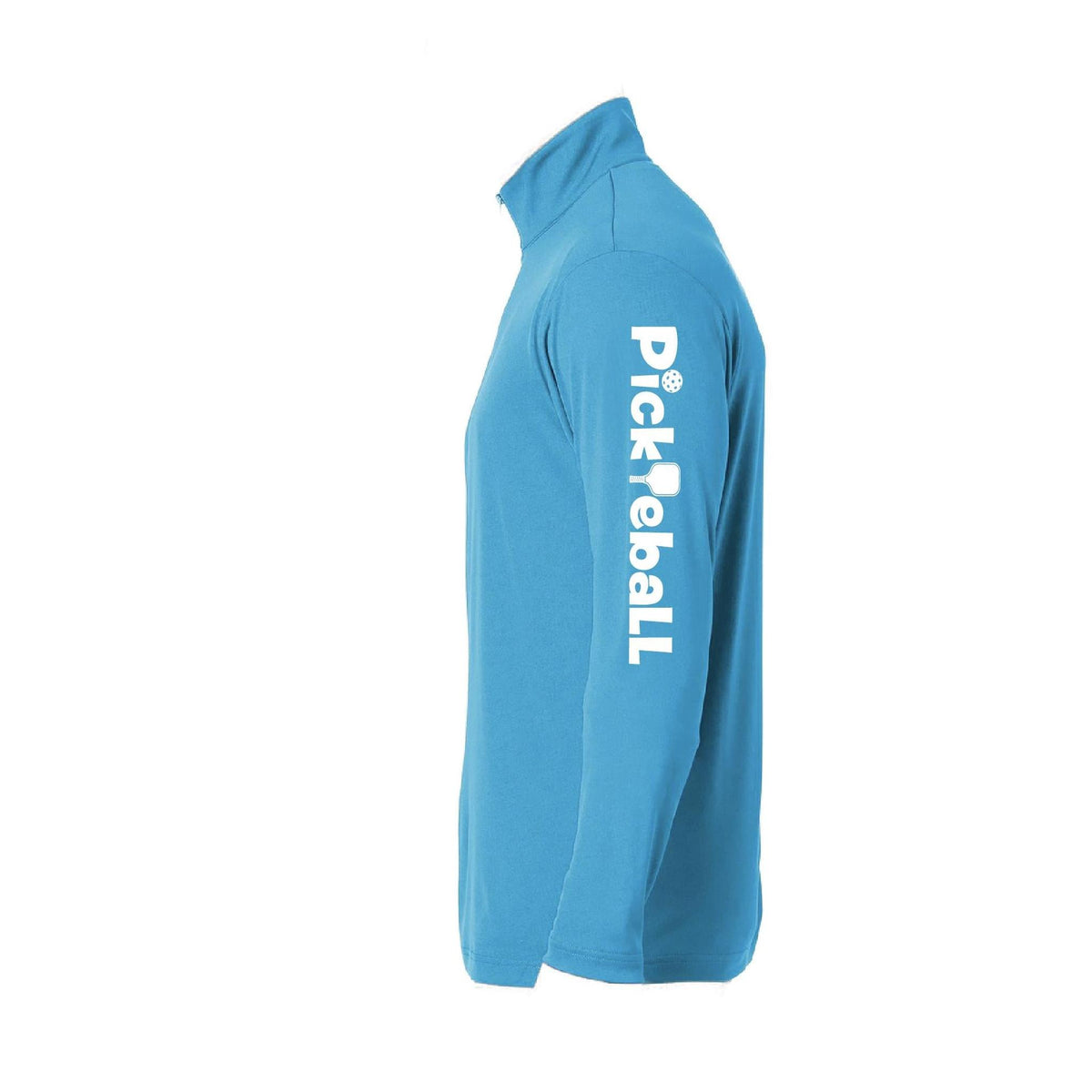 Pickleball Horizontal (Custom) | Men's 1/4 Zip Long Sleeve Pullover Athletic Performance Shirt | 100% Polyester