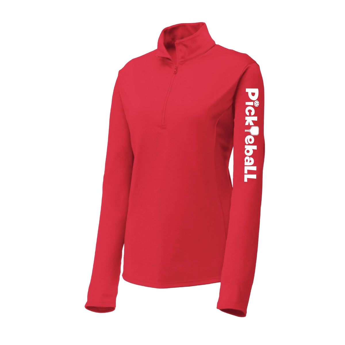 Pickleball Horizontal (Custom) | Women's 1/4 Zip Pullover Athletic Performance Shirt | 100% Polyester