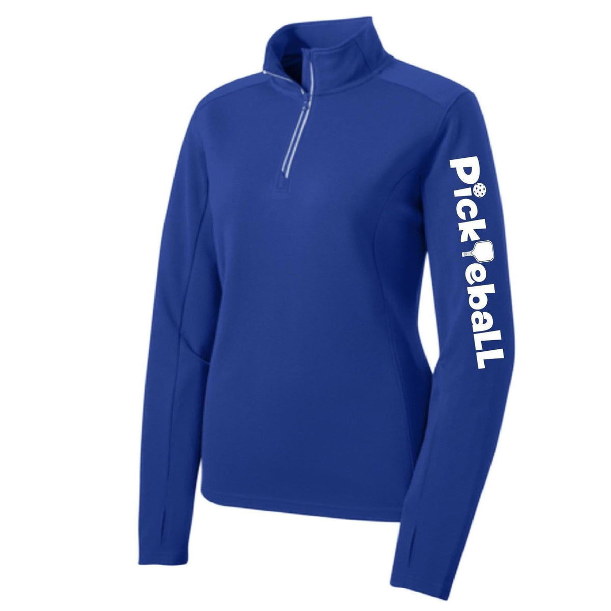 Pickleball Horizontal (Custom) | Women's 1/4 Zip Pullover Athletic Performance Shirt | 100% Polyester