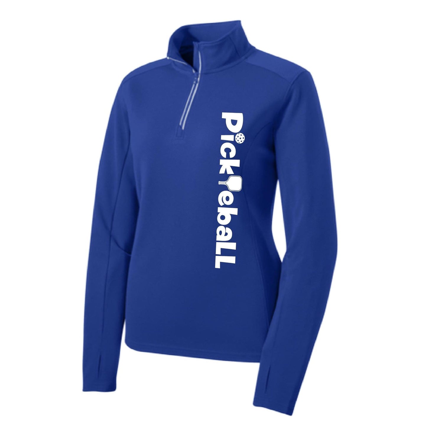 Pickleball Horizontal (Custom) | Women's 1/4 Zip Pullover Athletic Performance Shirt | 100% Polyester