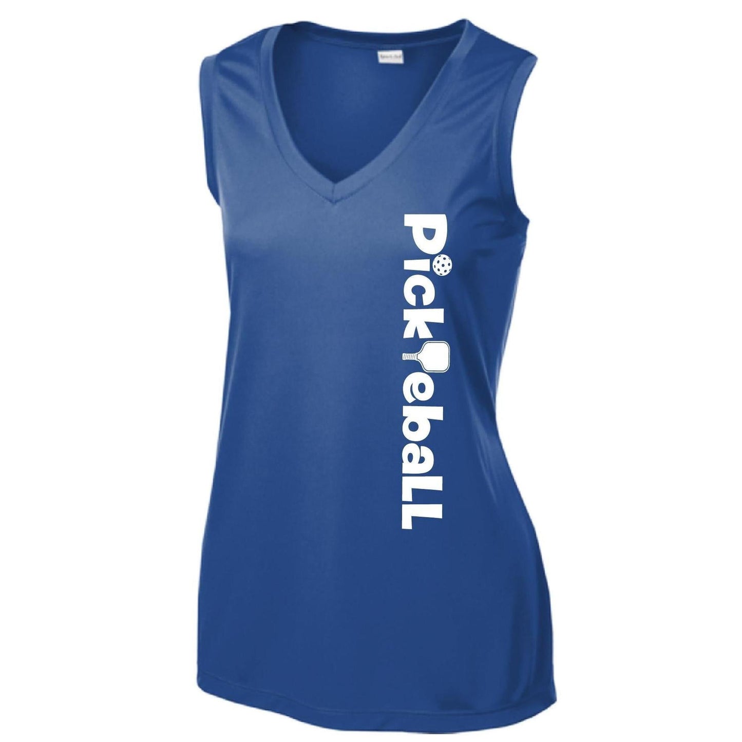 Pickleball Horizontal (Custom) | Women’s Sleeveless Performance T-Shirt | 100% Polyester