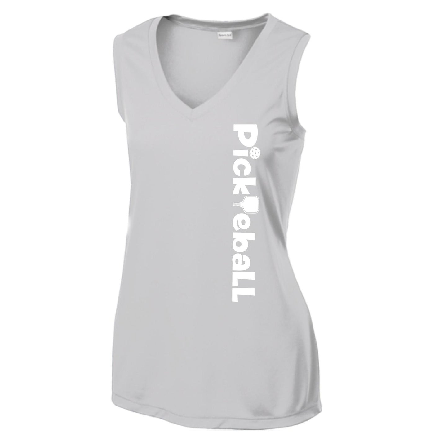 Pickleball Horizontal (Custom) | Women’s Sleeveless Performance T-Shirt | 100% Polyester