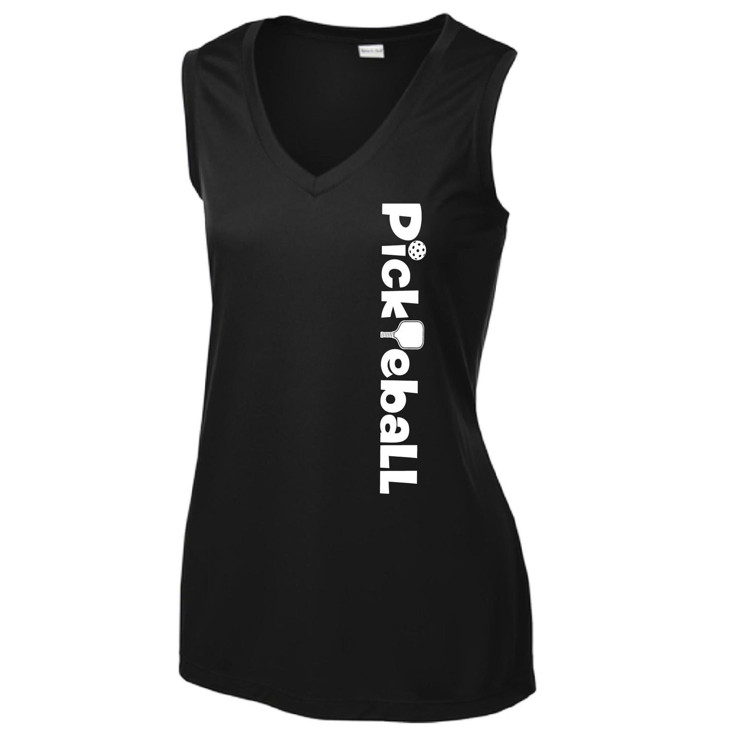Pickleball Horizontal (Custom) | Women’s Sleeveless Performance T-Shirt | 100% Polyester