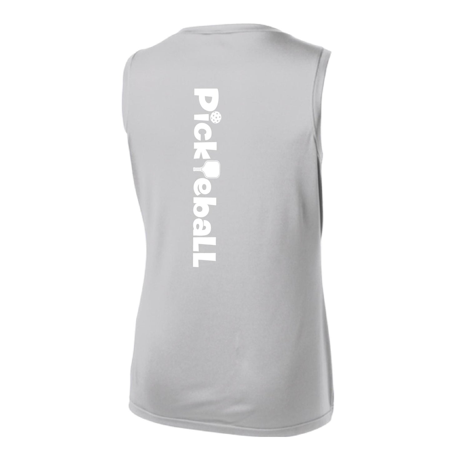 Pickleball Horizontal (Custom) | Women’s Sleeveless Performance T-Shirt | 100% Polyester
