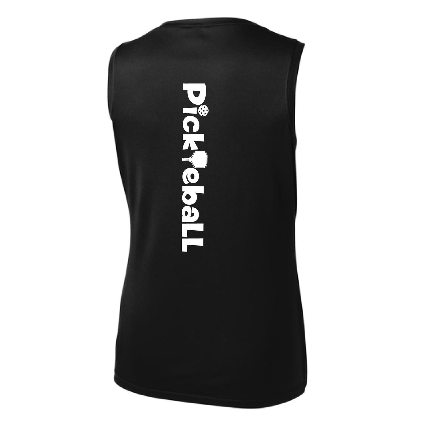 Pickleball Horizontal (Custom) | Women’s Sleeveless Performance T-Shirt | 100% Polyester