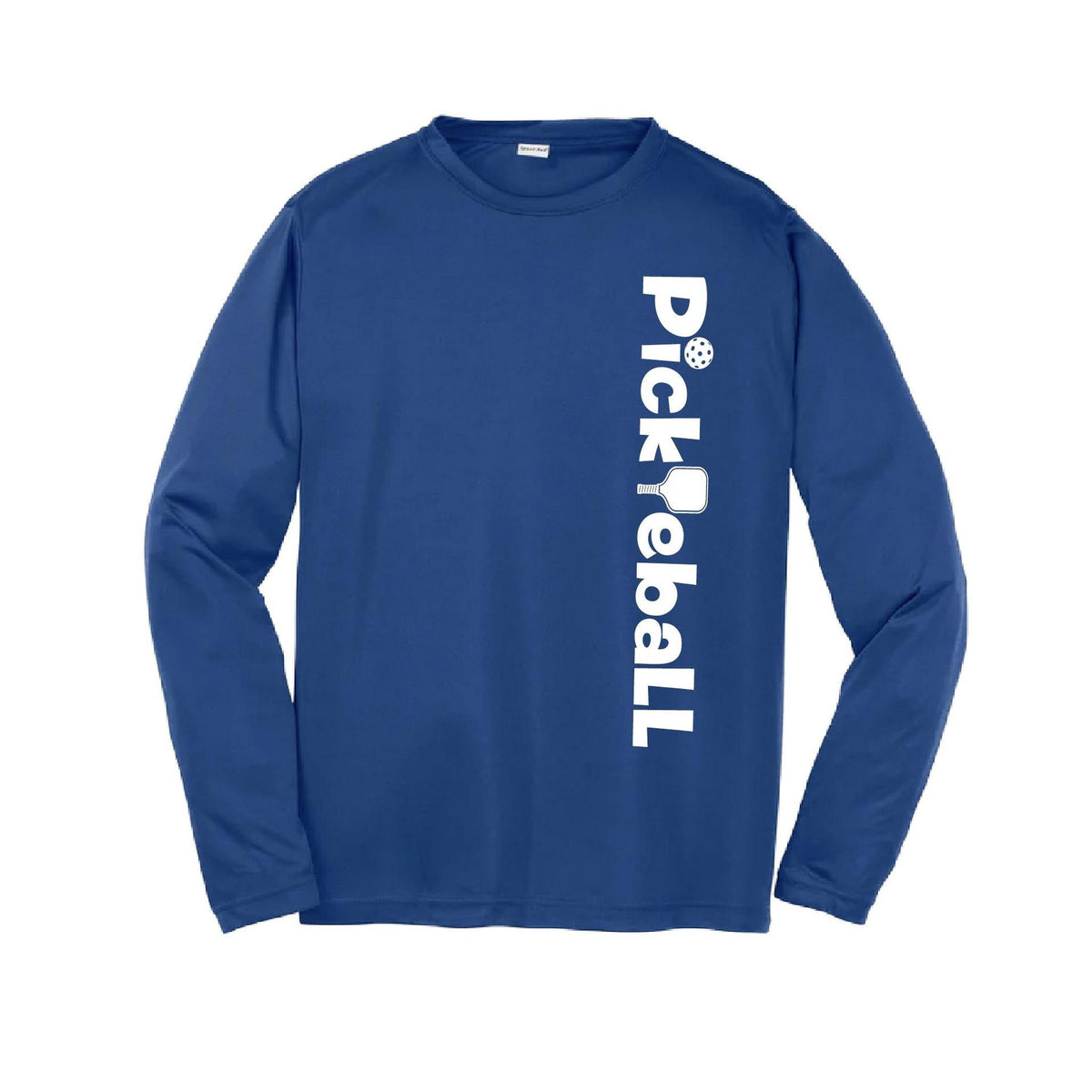 Pickleball Horizontal (Custom) | Youth Long Sleeve Pickleball Performance T-Shirts | 100% Polyester