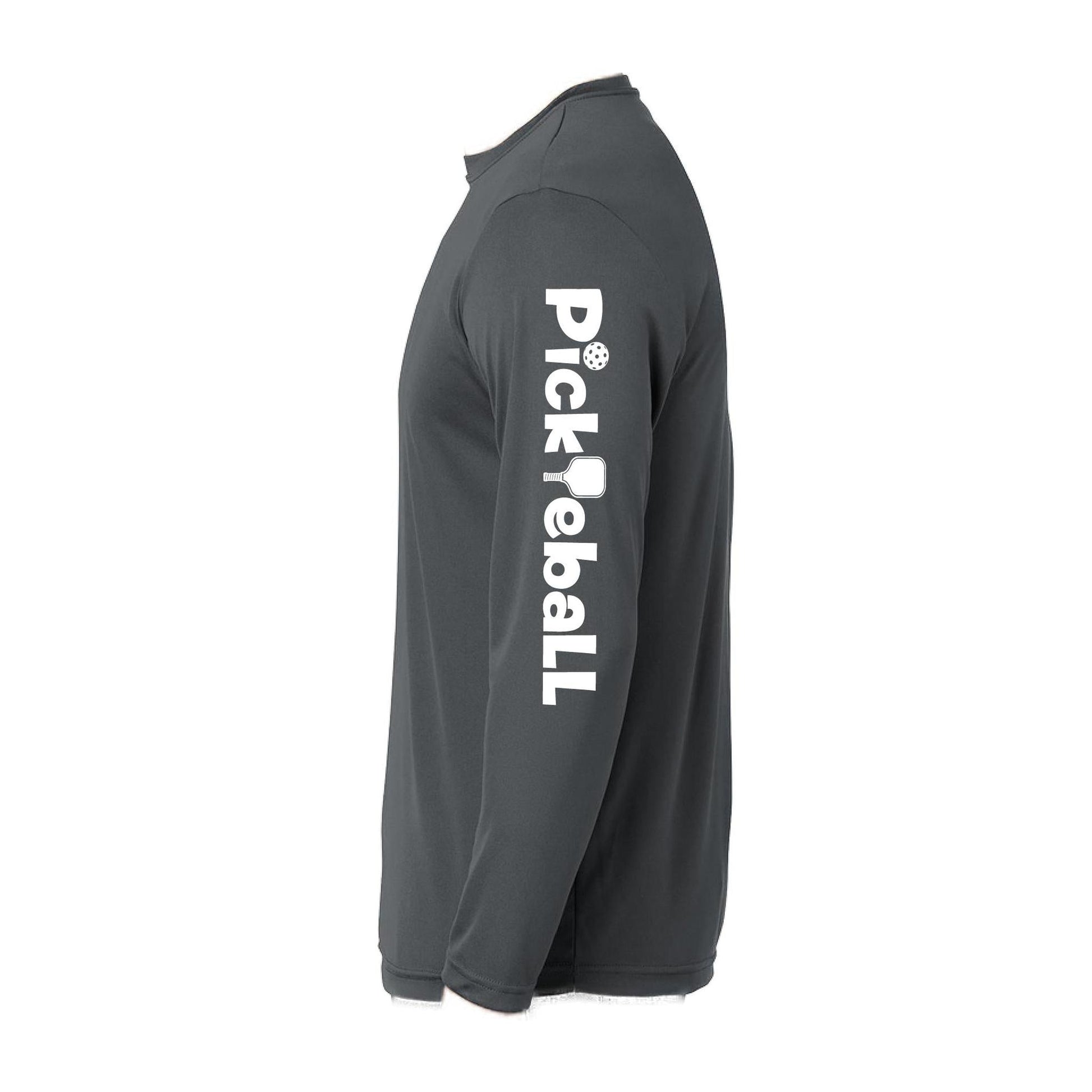 Pickleball Horizontal (Customizable) | Men’s Long Sleeve Athletic Performance T-Shirts | 100% Polyester