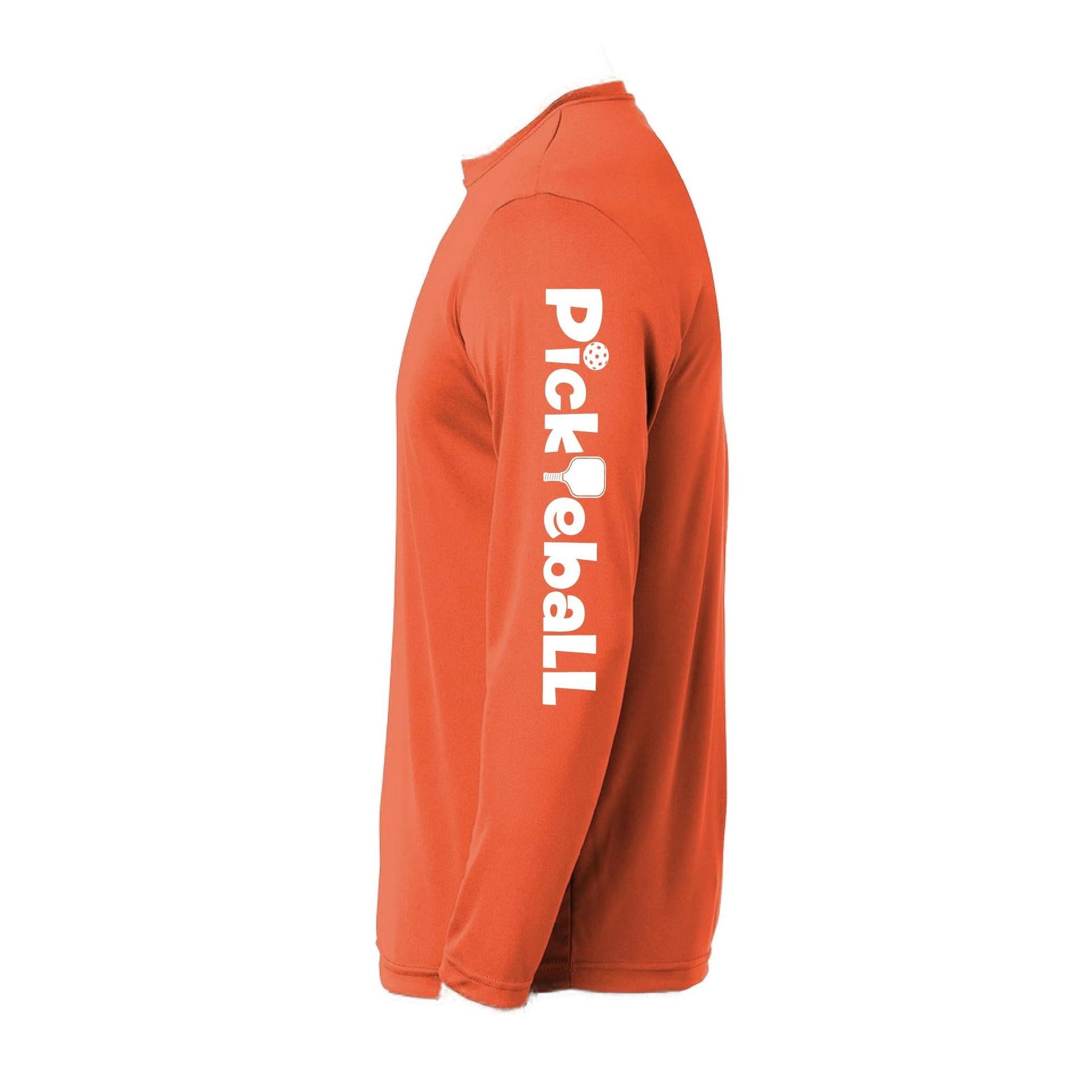 Pickleball Horizontal (Customizable) | Men’s Long Sleeve Athletic Performance T-Shirts | 100% Polyester