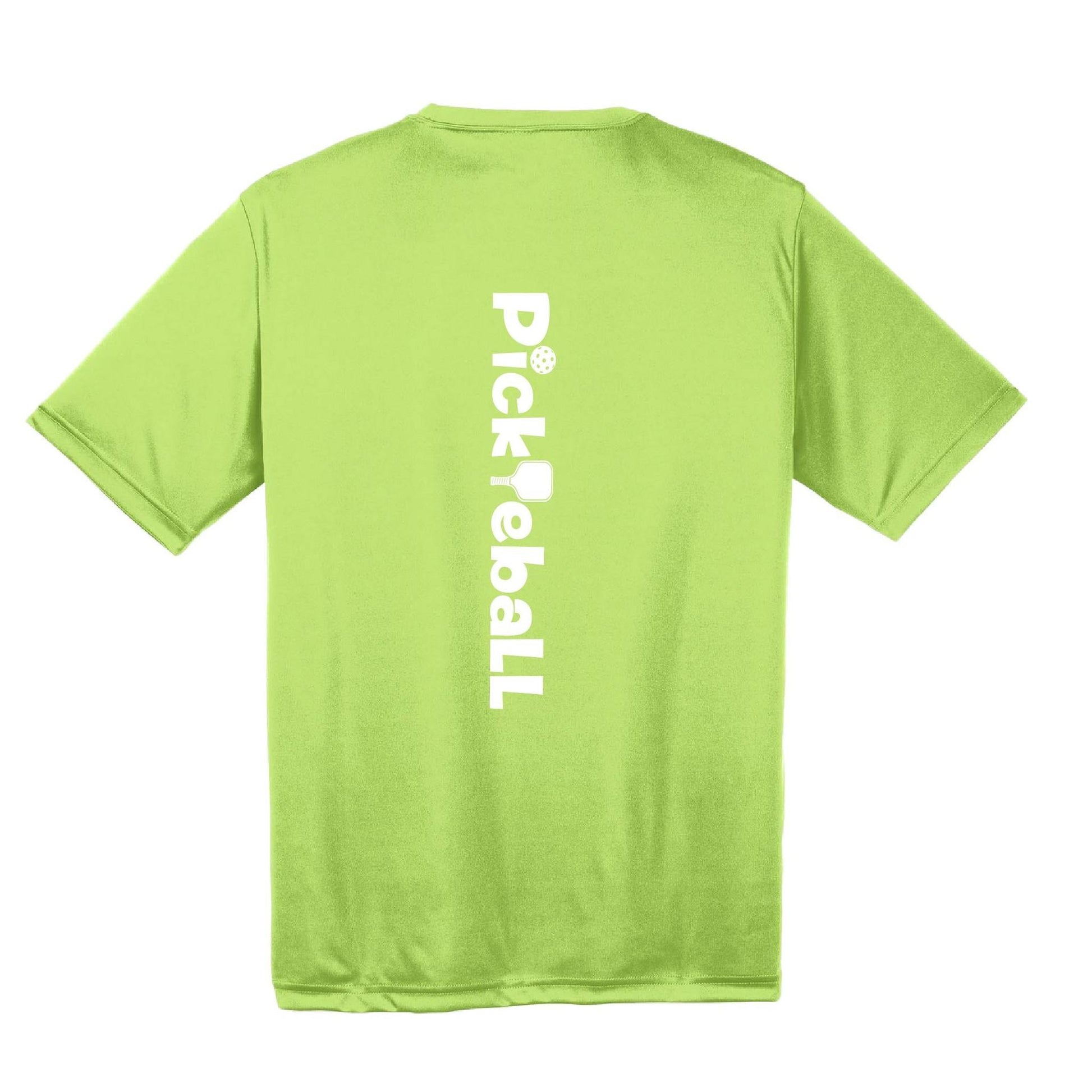 Pickleball Horizontal (Customizable) | Men’s Short Sleeve Athletic Performance T-Shirts | 100% Polyester