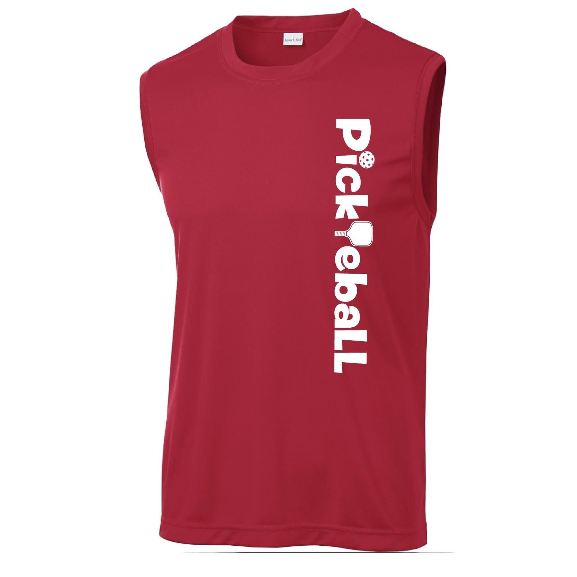 Pickleball Horizontal (Customizable) | Men’s Sleeveless Athletic Performance T-Shirts | 100% Polyester