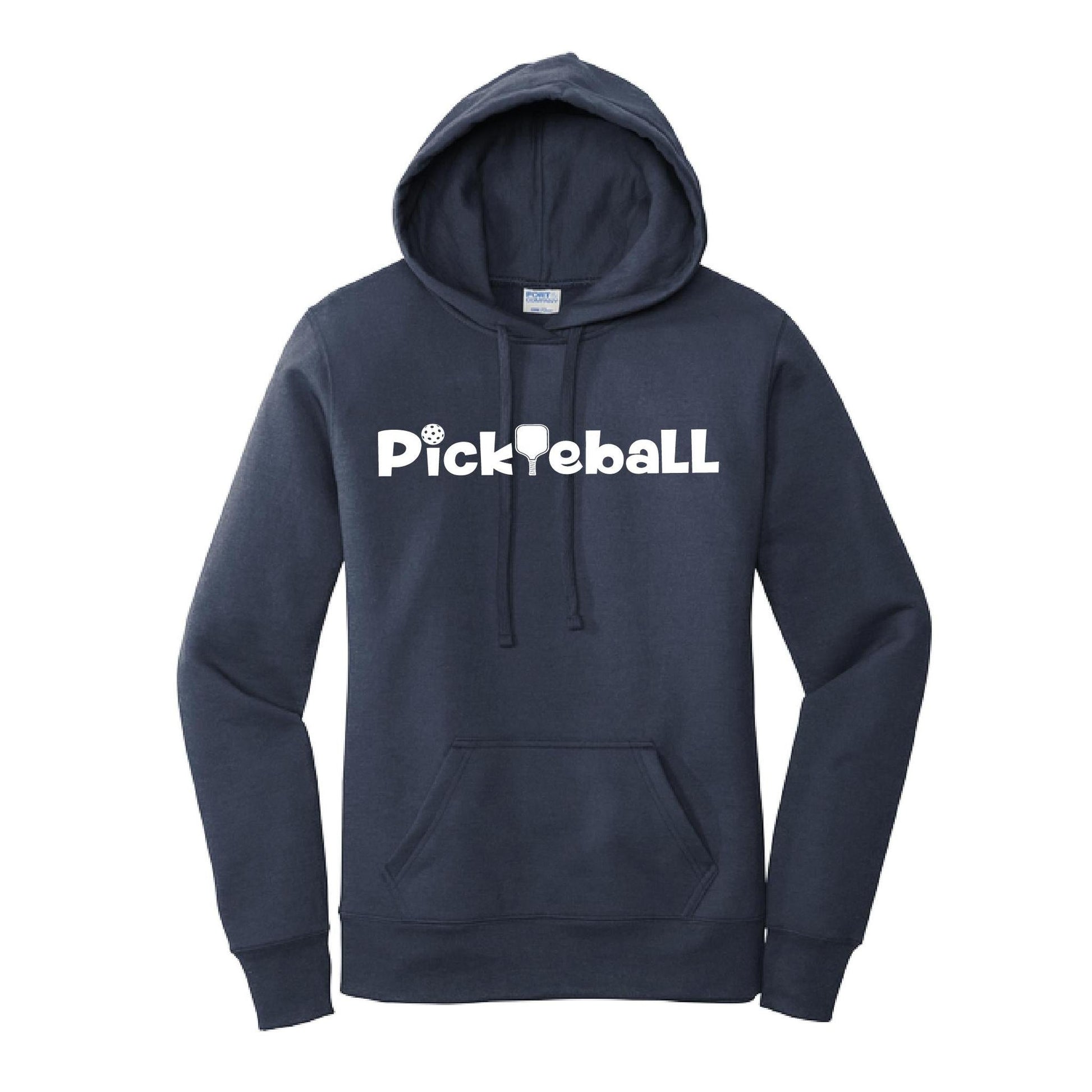 Pickleball Horizontal (Customizable) | Women’s Fitted Hoodie Pickleball Sweatshirt | 50% Cotton 50% Poly Fleece
