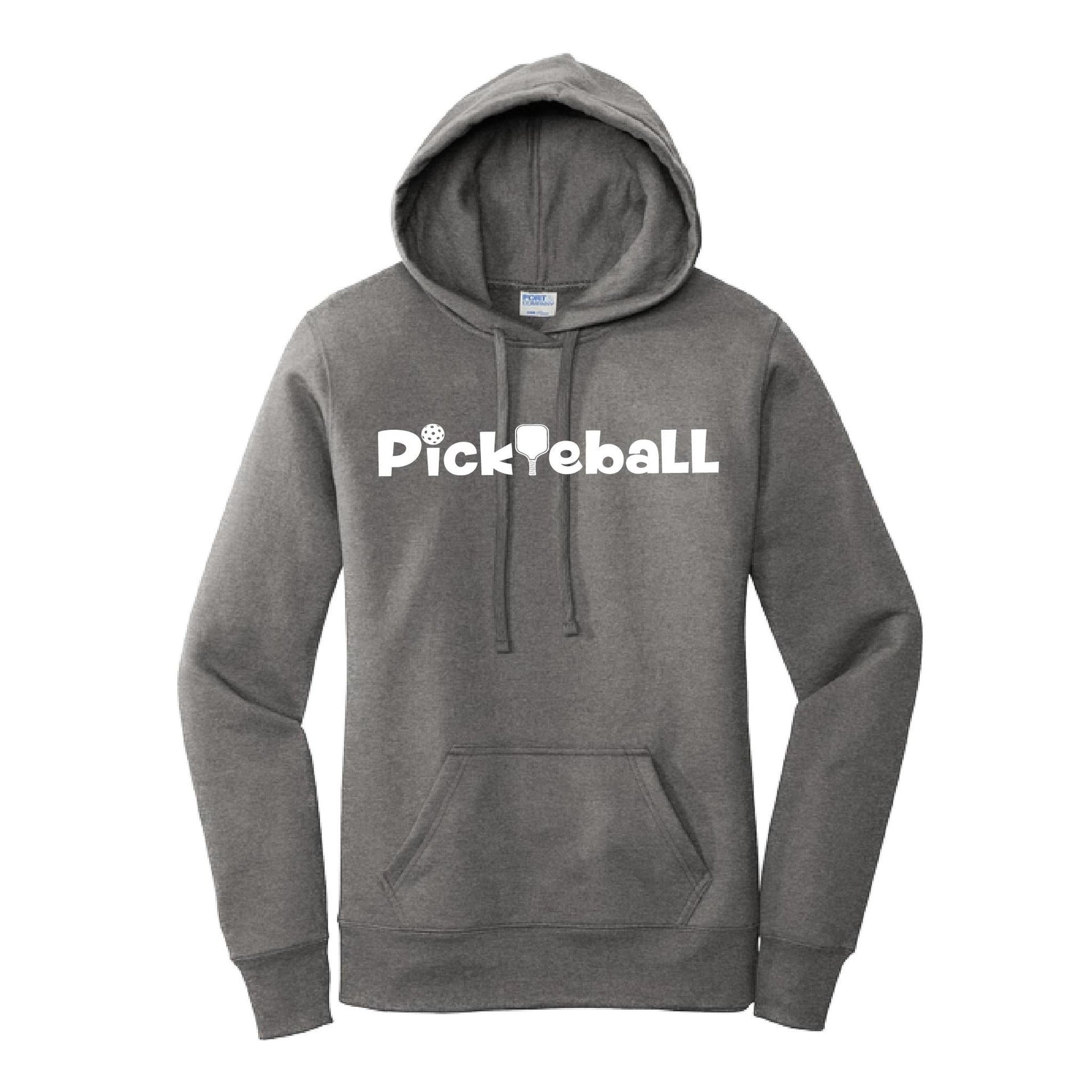 Pickleball Horizontal (Customizable) | Women’s Fitted Hoodie Pickleball Sweatshirt | 50% Cotton 50% Poly Fleece