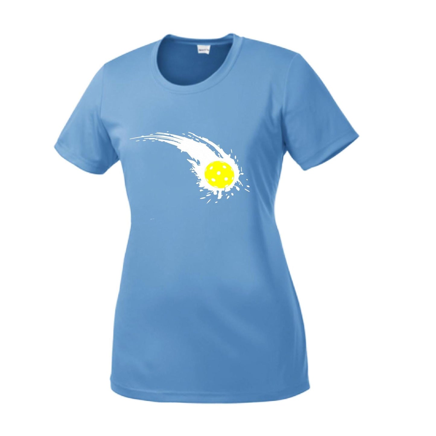 Pickleball Impact | Women’s Short Sleeve Crewneck Pickleball Performance T-Shirts | 100% Polyester