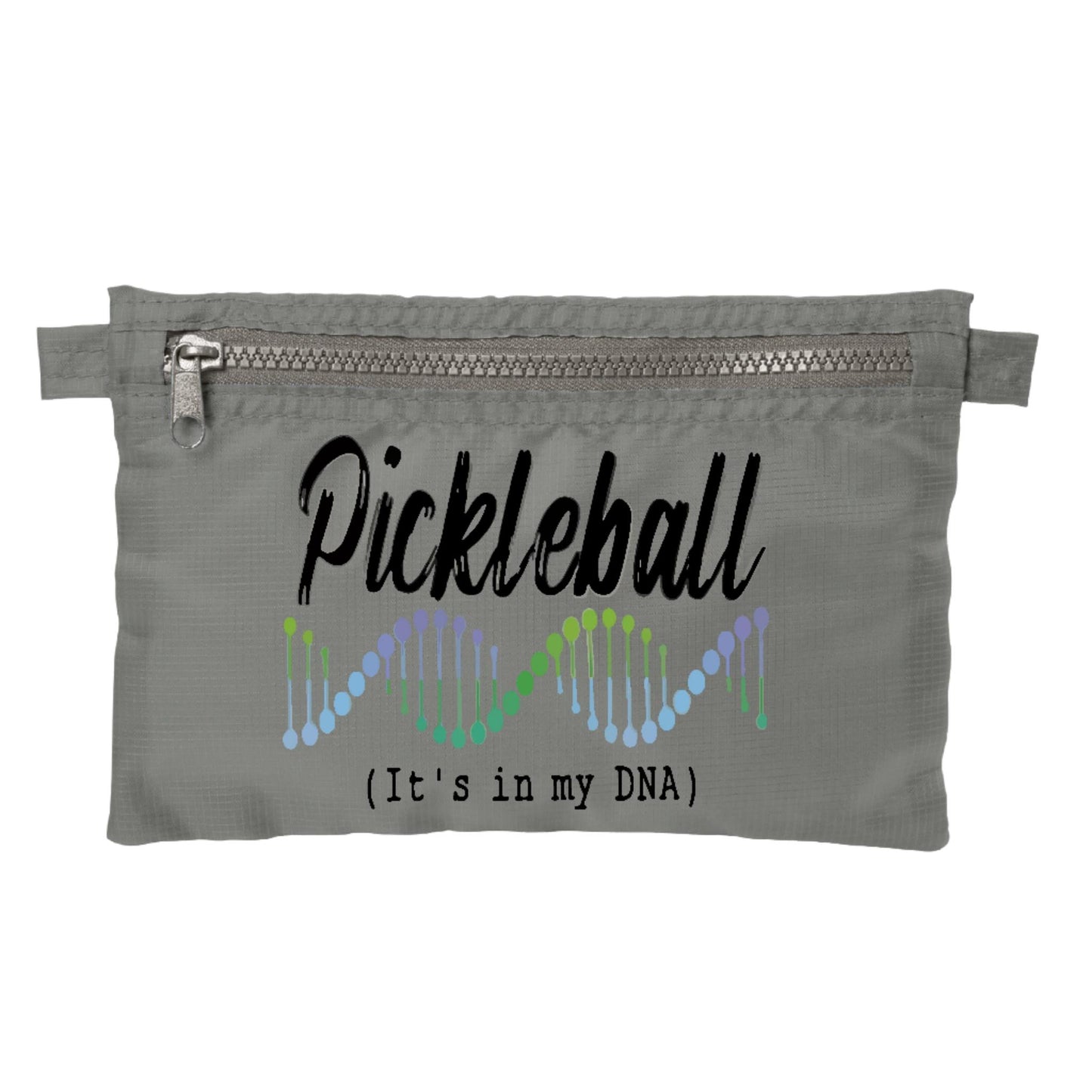 Pickleball Is In My DNA | Pickleball Cosmetic Stash Pouch Bag | Small Size Court Stash Bag