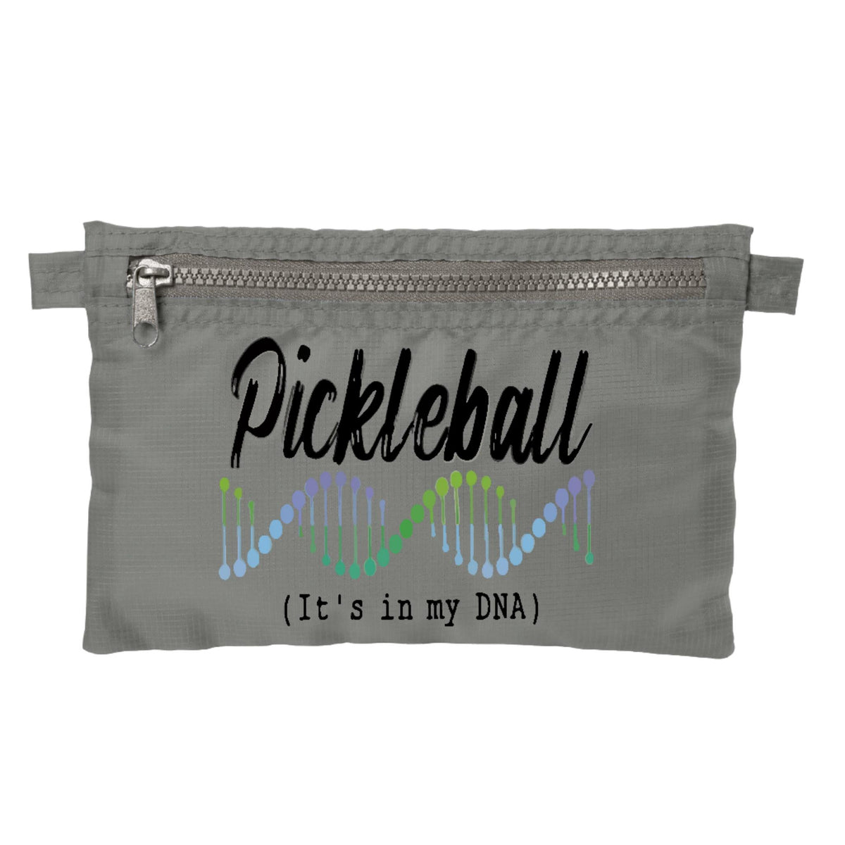Pickleball Is In My DNA | Pickleball Cosmetic Stash Pouch Bag | Small Size Court Stash Bag