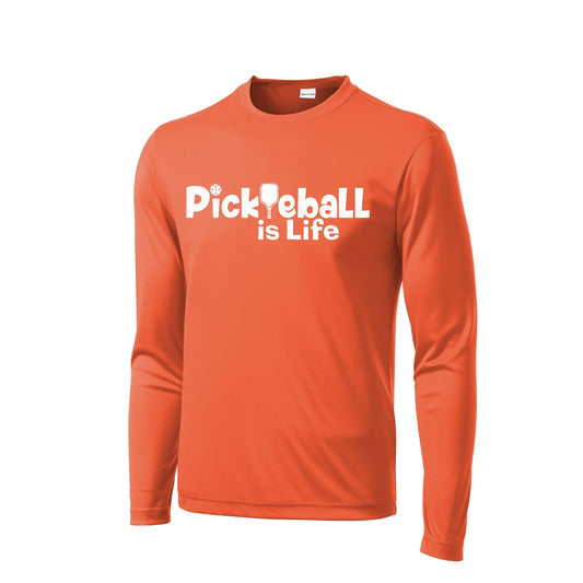 Pickleball Is Life | Men’s Long Sleeve Athletic Performance T-Shirts | 100% Polyester