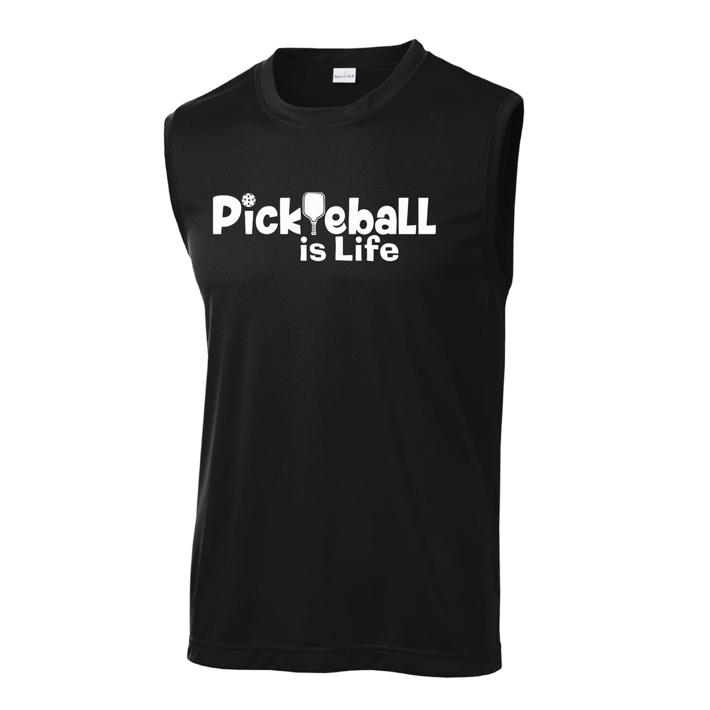 Pickleball Is Life | Men’s Sleeveless Athletic Performance T-Shirts | 100% Polyester