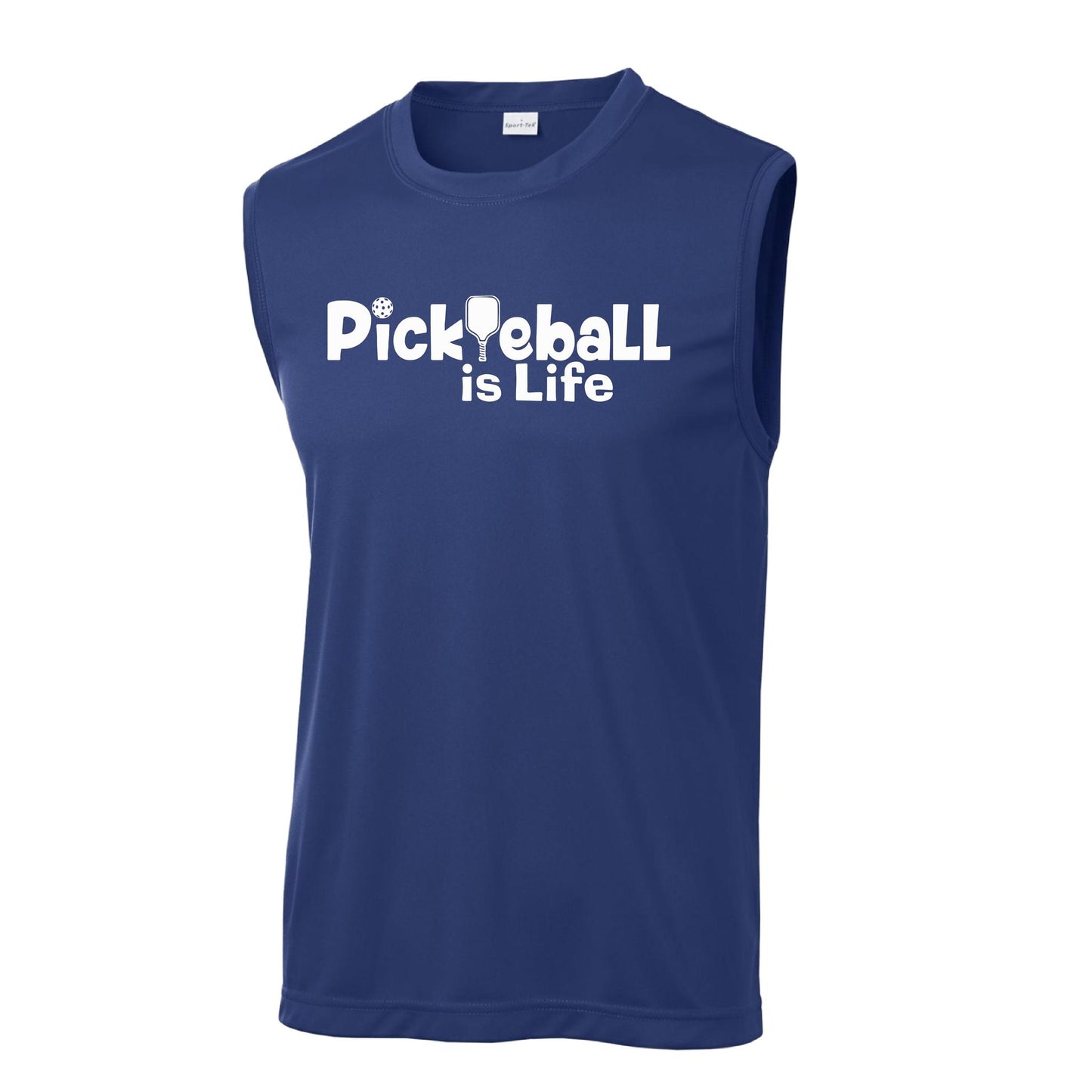 Pickleball Is Life | Men’s Sleeveless Athletic Performance T-Shirts | 100% Polyester