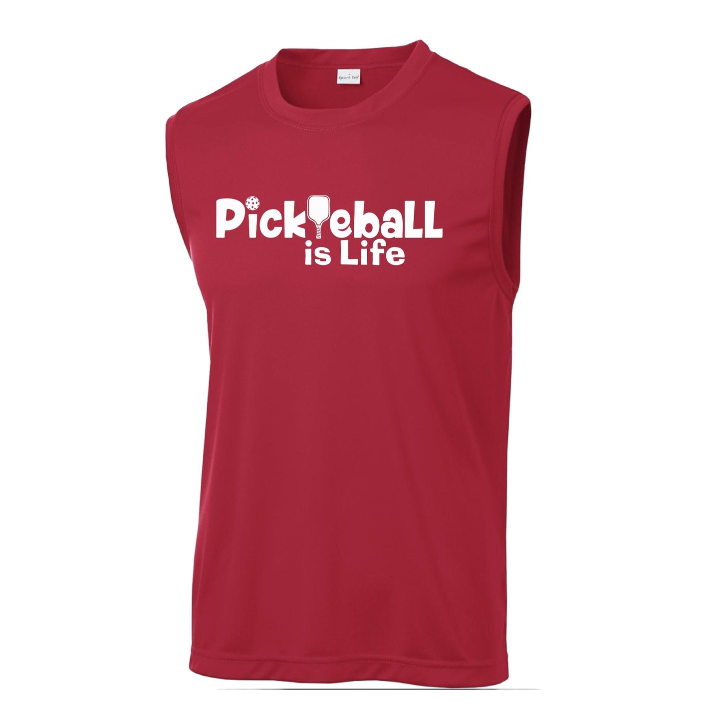 Pickleball Is Life | Men’s Sleeveless Athletic Performance T-Shirts | 100% Polyester