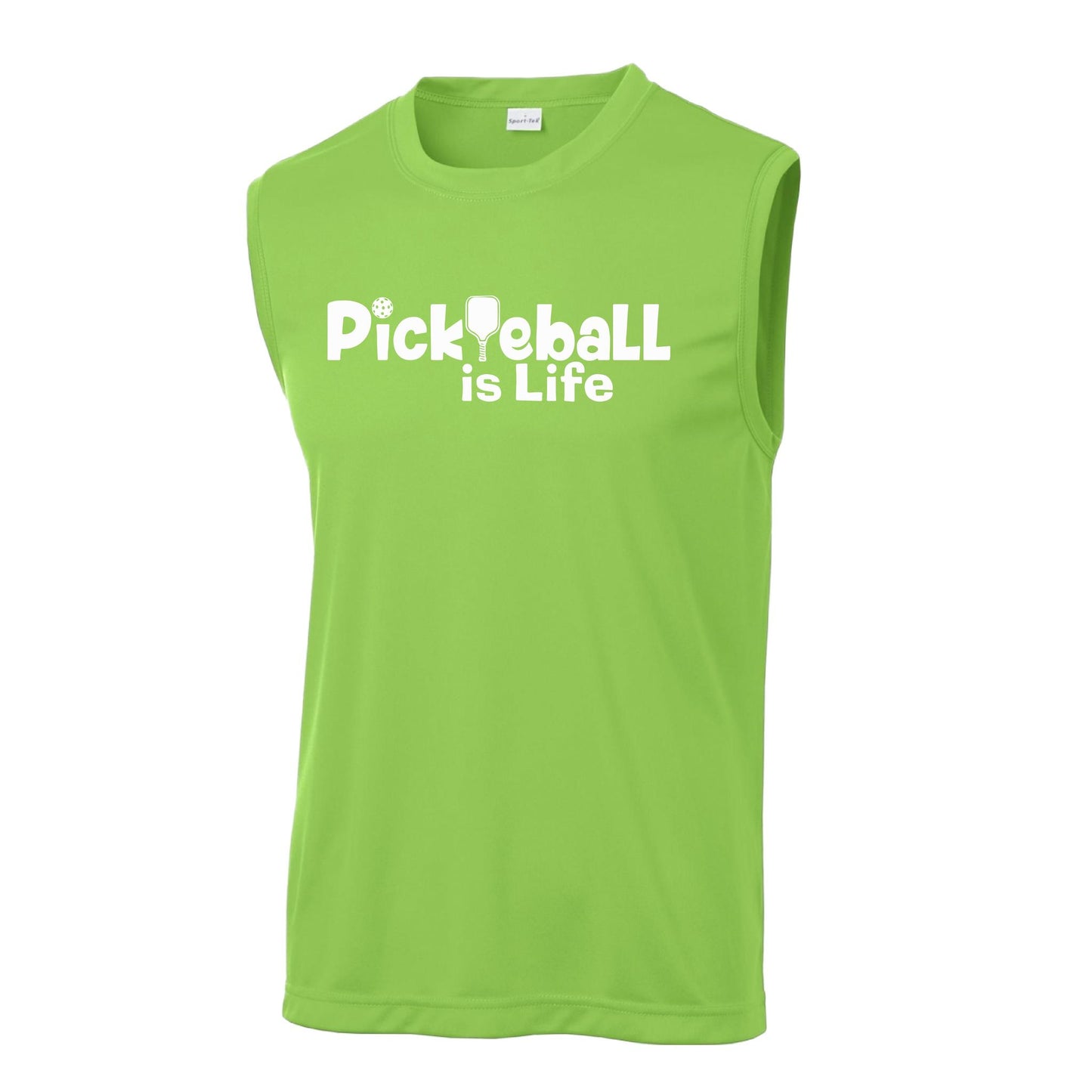Pickleball Is Life | Men’s Sleeveless Athletic Performance T-Shirts | 100% Polyester