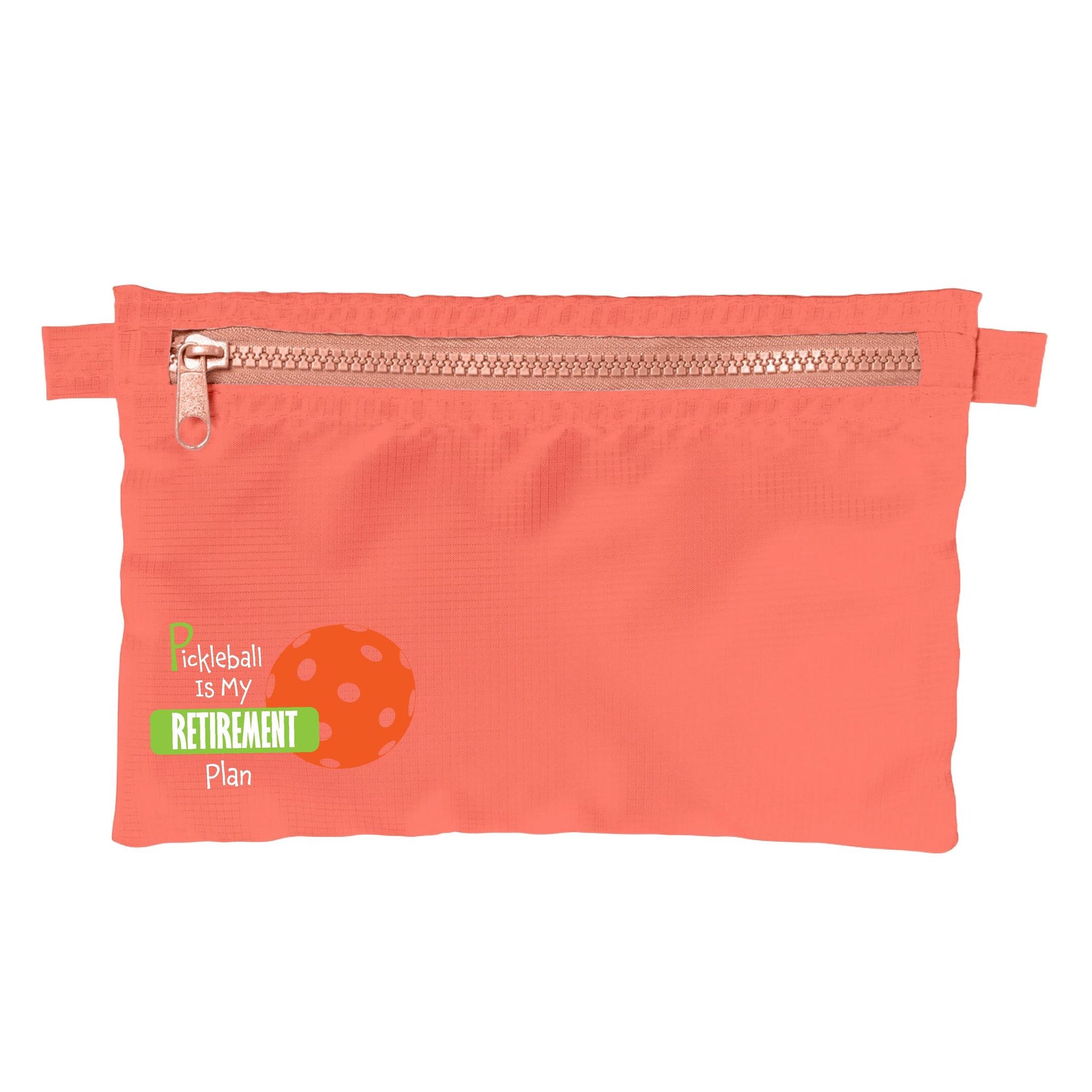 Pickleball Is My Retirement Plan | Pickleball Cosmetic Stash Pouch Bag | Small Size Court Stash Bag