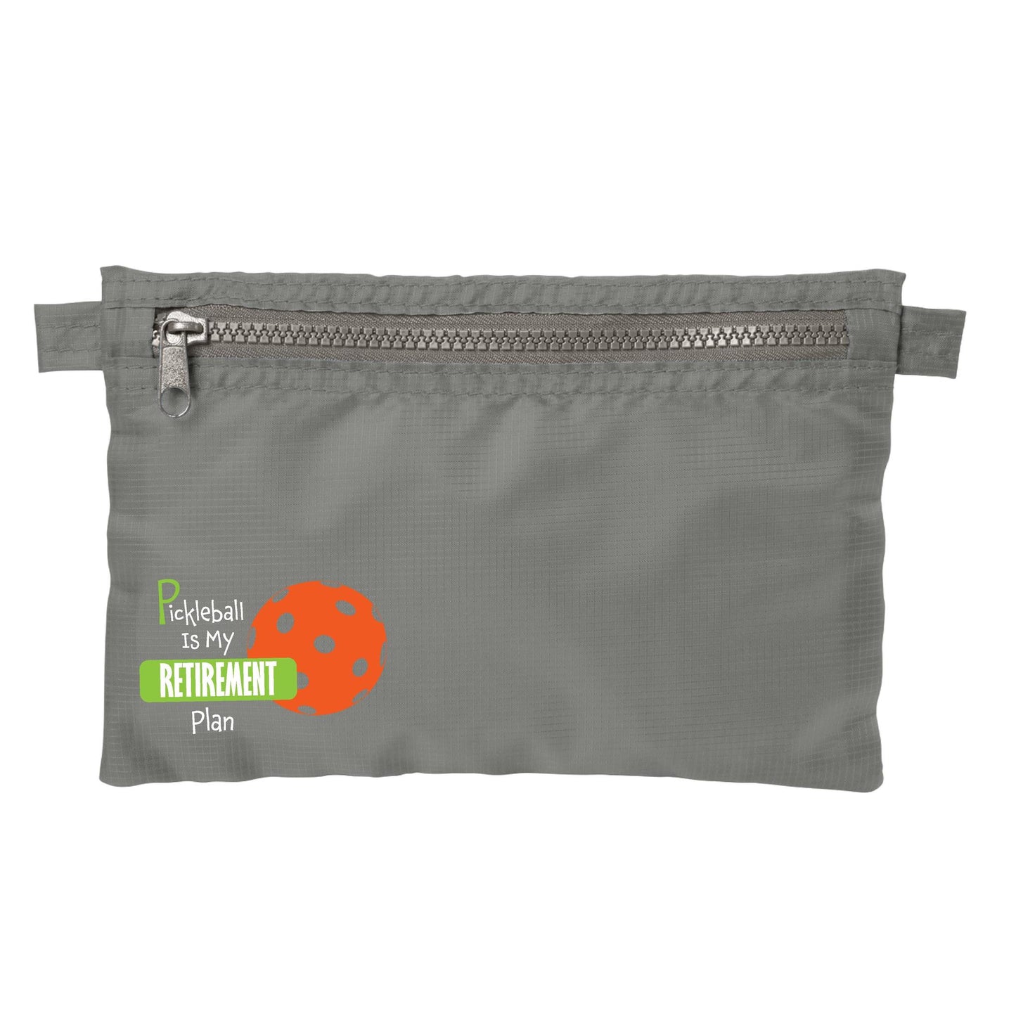 Pickleball Is My Retirement Plan | Pickleball Cosmetic Stash Pouch Bag | Small Size Court Stash Bag