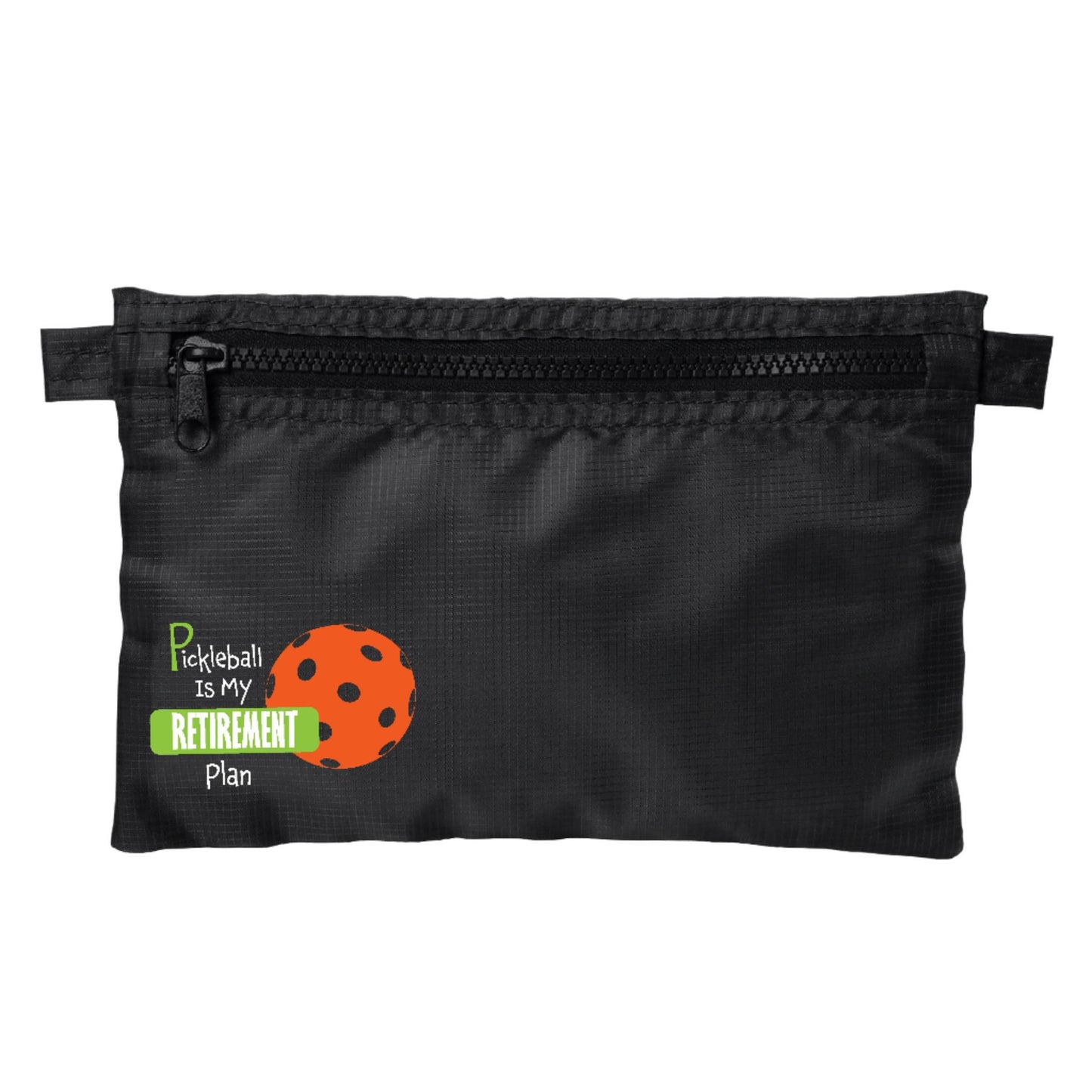 Pickleball Is My Retirement Plan | Pickleball Cosmetic Stash Pouch Bag | Small Size Court Stash Bag