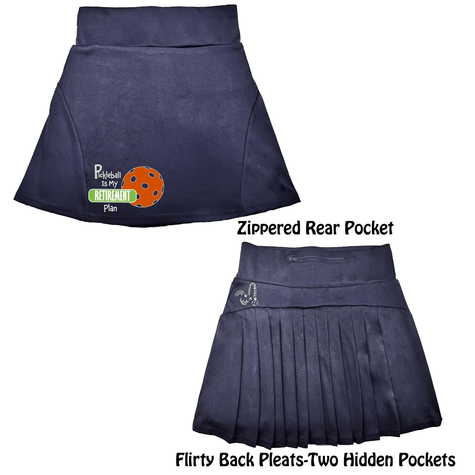 Pickleball Is My Retirement Plan | Women's Flirty Pickleball Skort
