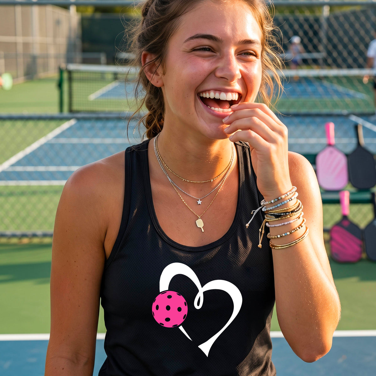 Women’s Athletic Pickleball Racerback Tank – Sporty Performance Top