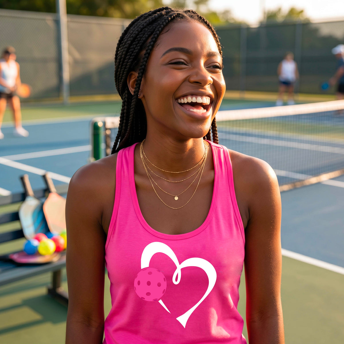 Women’s Athletic Pickleball Racerback Tank – Sporty Performance Top
