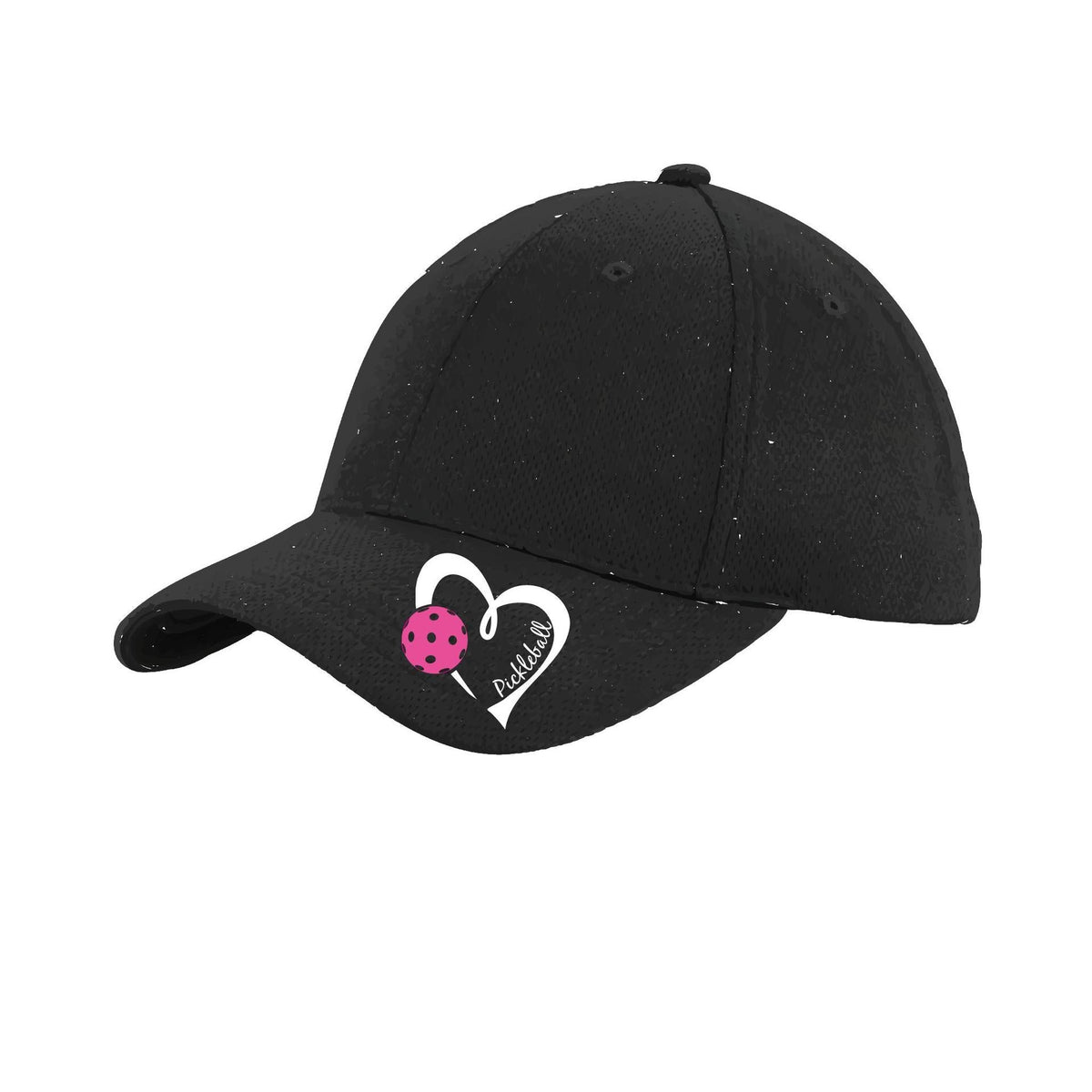 Pickleball Love (Pink) Custom | Pickleball Hat | Moisture-Wicking 100% Polyester
