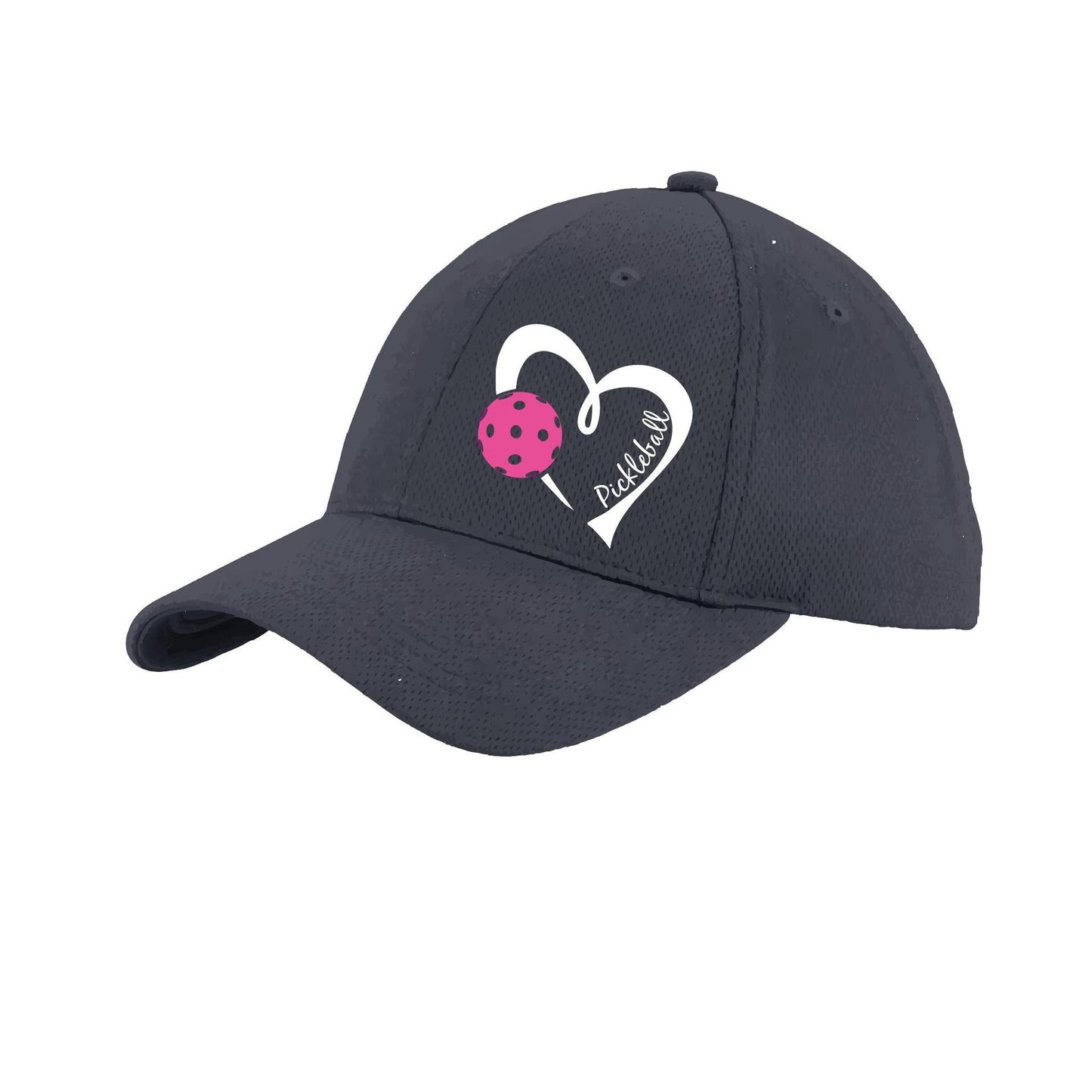 Pickleball Love (Pink) Custom | Pickleball Hat | Moisture-Wicking 100% Polyester
